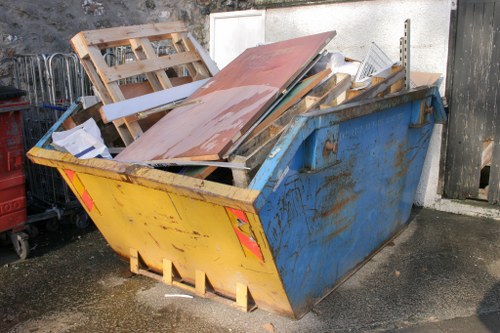 Recycling and sorting construction materials for eco-friendly disposal